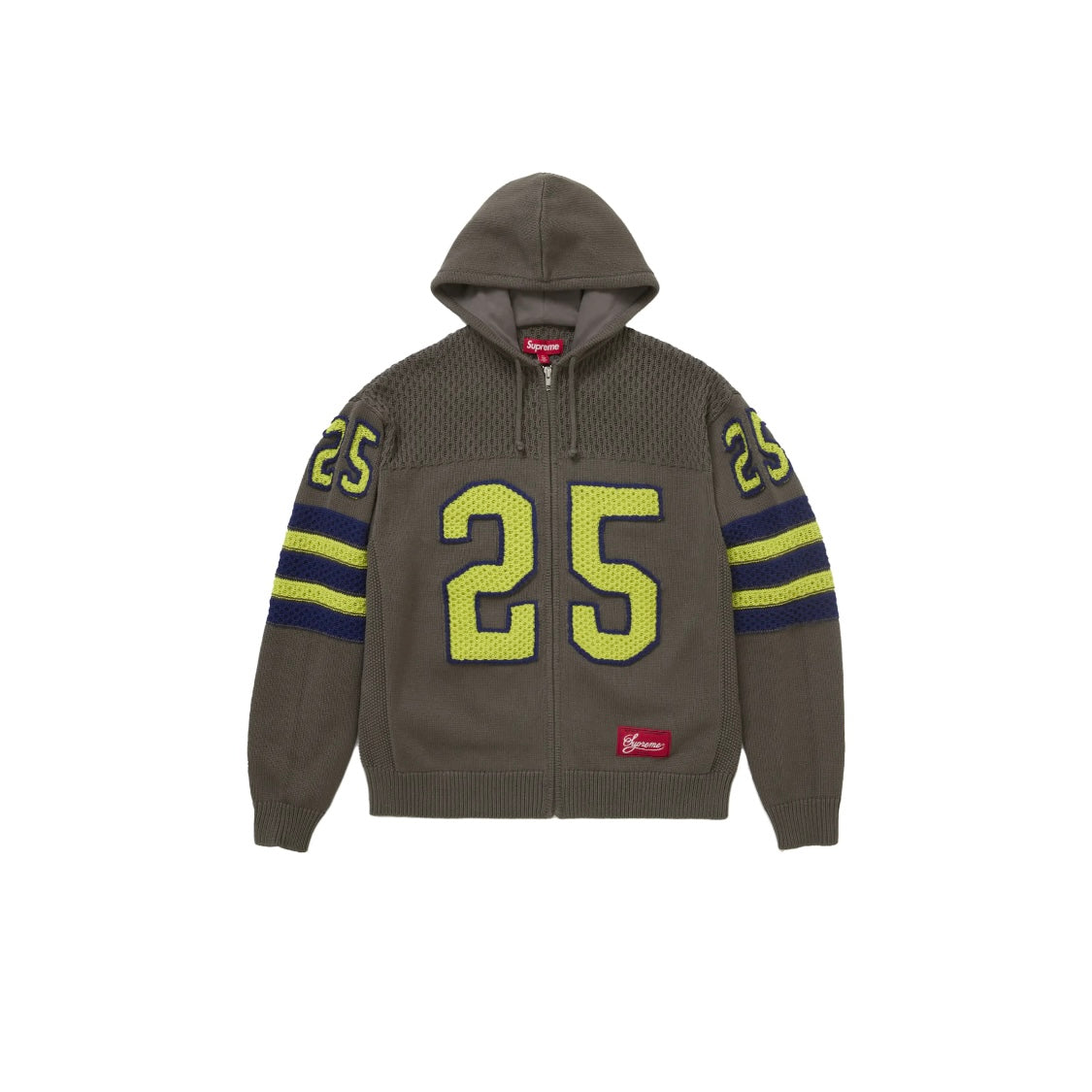 Veste Sport Zip Up FW25 Hooded Sweater coloris Gris foncé