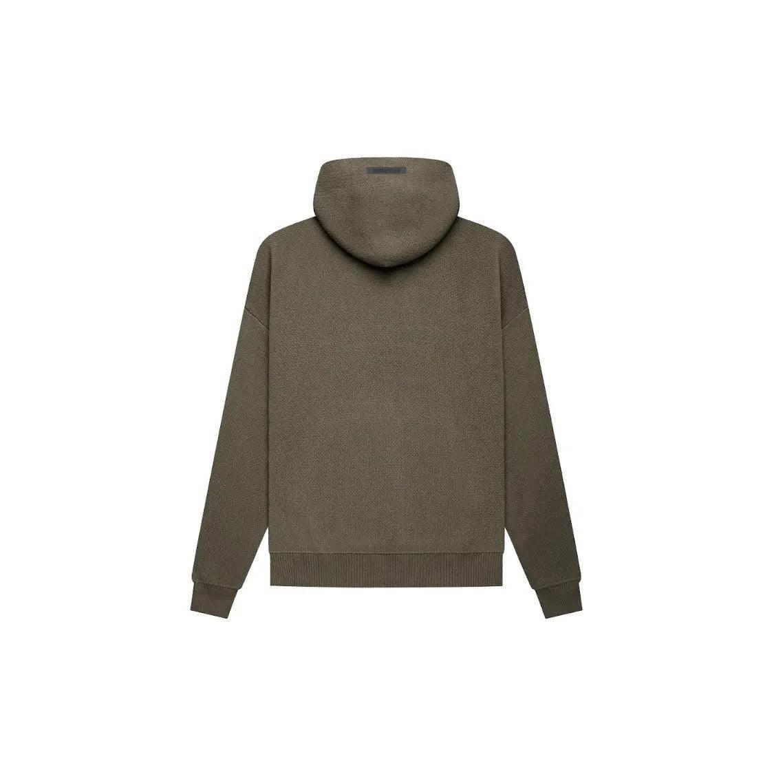 Sweat à capuche en maille brun moisson (S) - REIMÉ