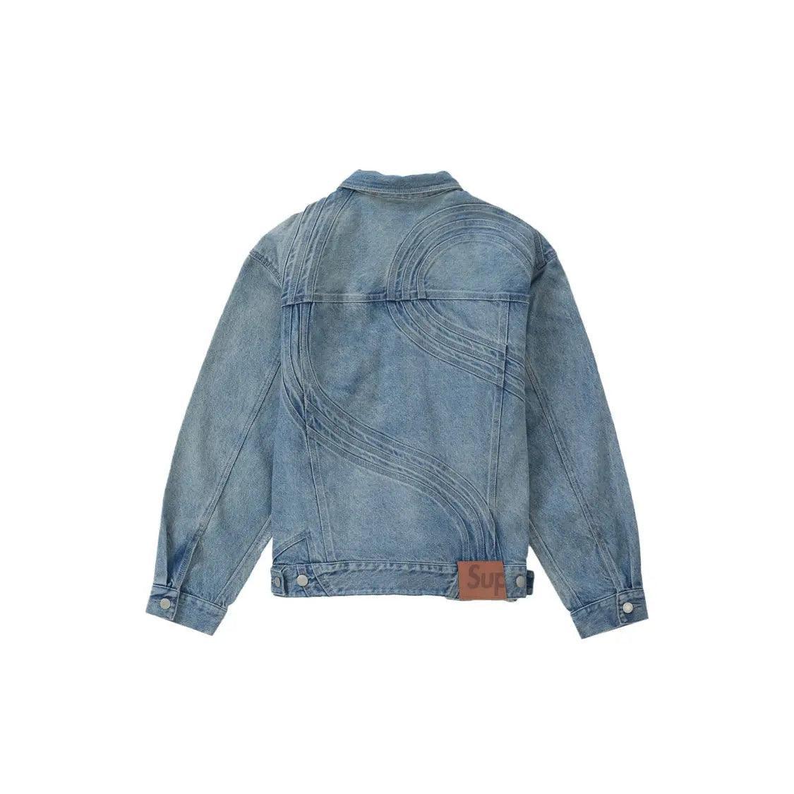 Veste en Denim S Logo Trucker Jacket coloris bleu délavé - REIMÉ
