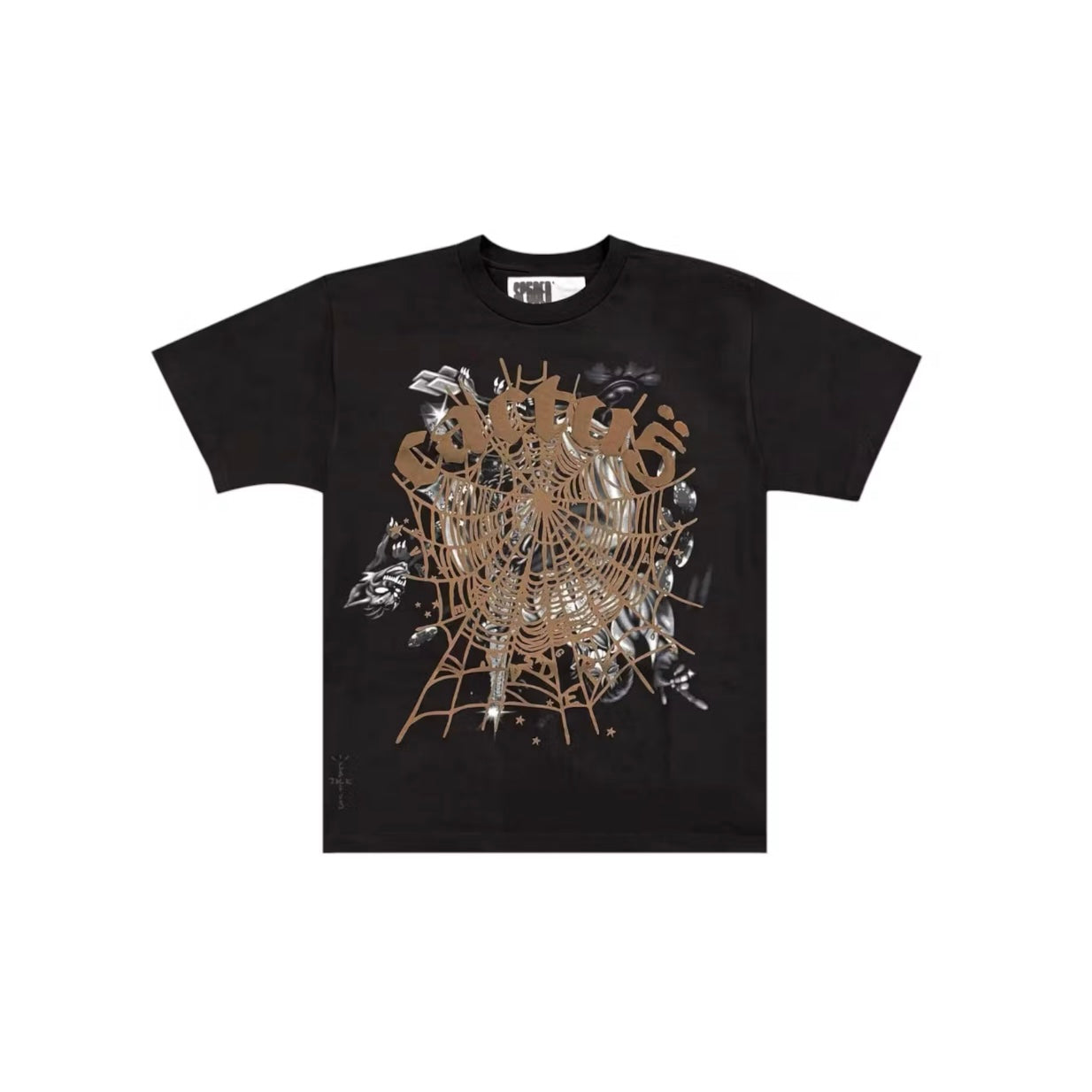 T-shirt Spidr x Travis Scott Cactüs Airbrush coloris Noir
