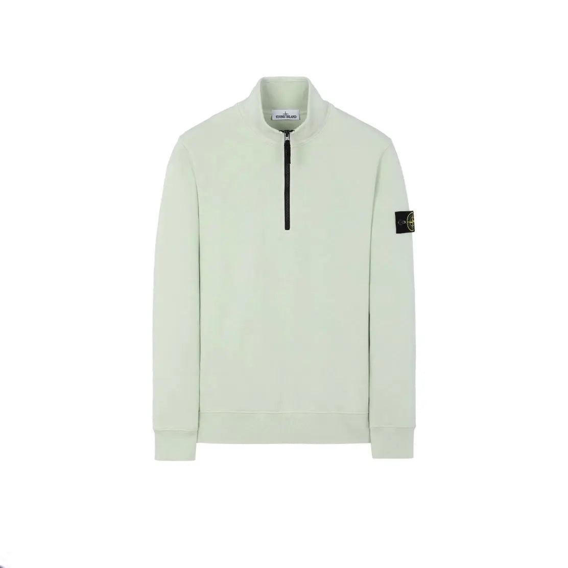 Sweat-shirt demi-zippé en coton 61951 coloris pastel - REIMÉ