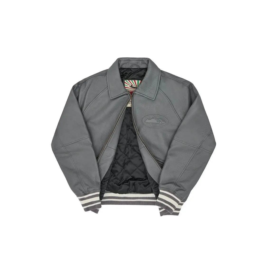 Veste en cuir “Da Skydive” Jacket coloris gris - REIMÉ