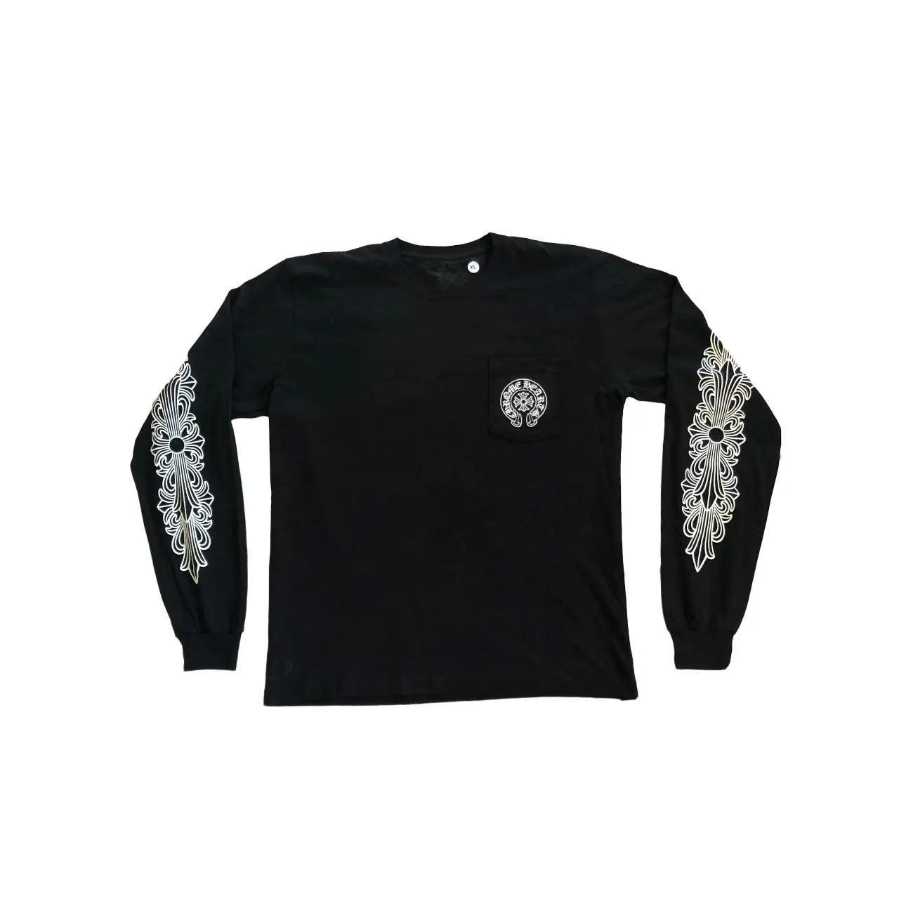 Pull Longsleeve noir Fer de Cheval motifs blancs coloris Noir - REIMÉ