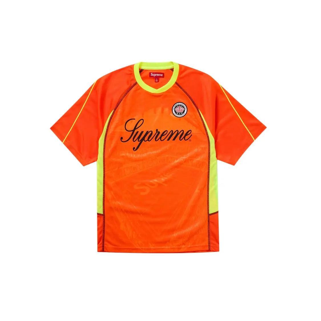 Maillot de Football Tropical Jacquard coloris Orange - REIMÉ