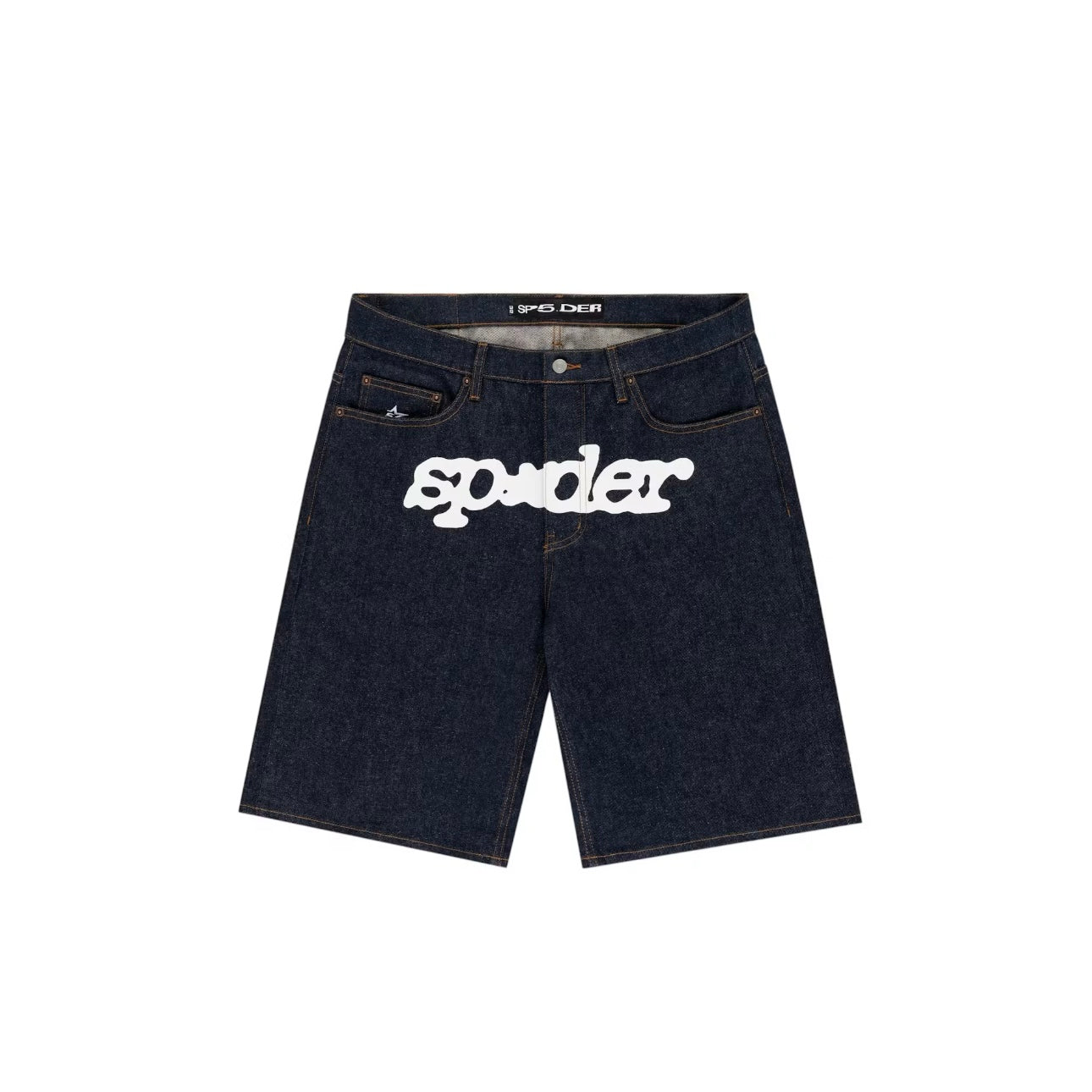 Short en Jean Spider V3 Logo Denim
