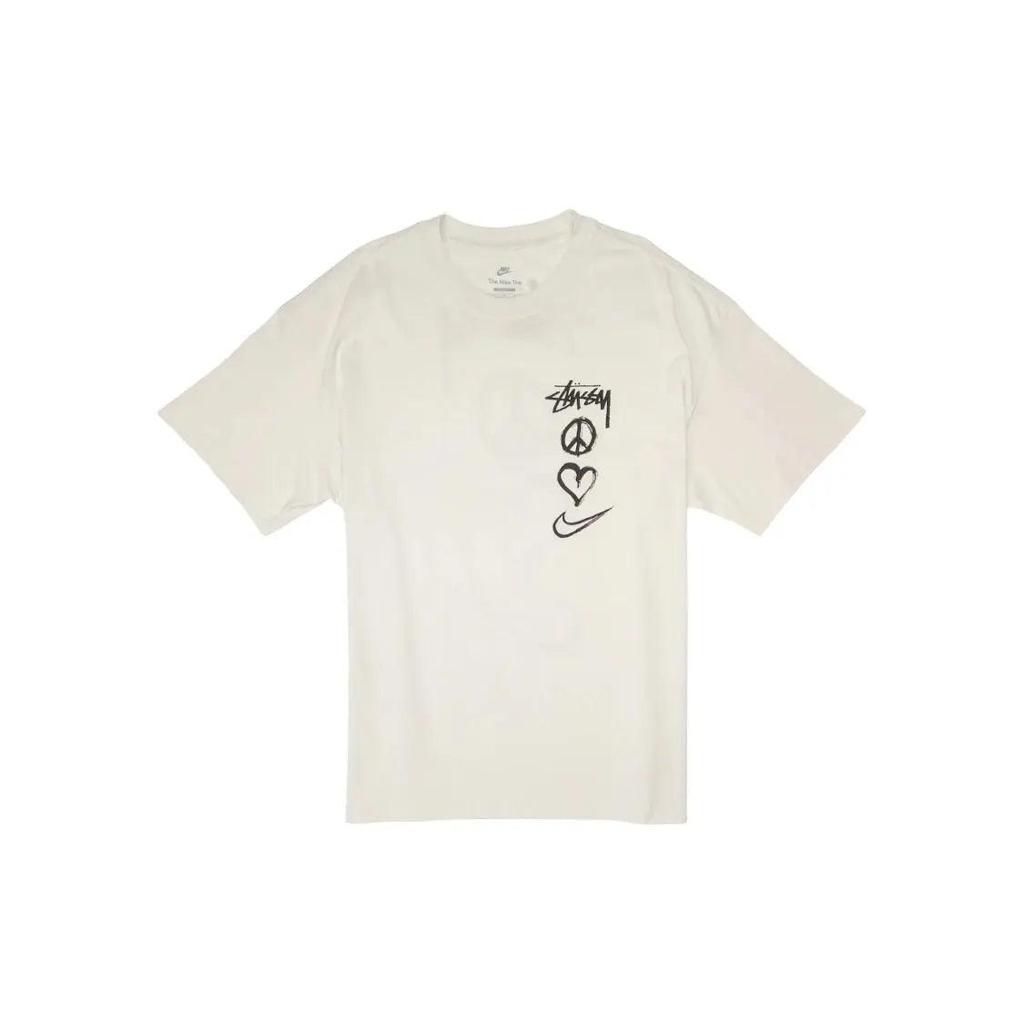 T-shirt Peace,Love Swoosh coloris blanc crème - REIMÉ