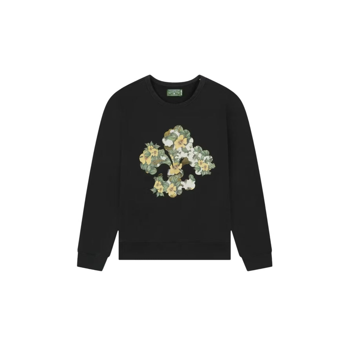 Crewneck Pull Fleur De-Lis Charcoal coloris Noir