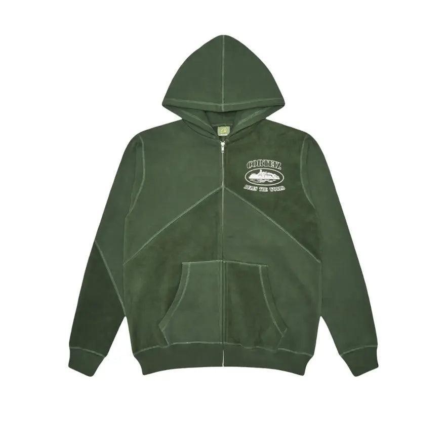 Sweat Zip Up Vert Forêt (XS/S/M) - REIMÉ