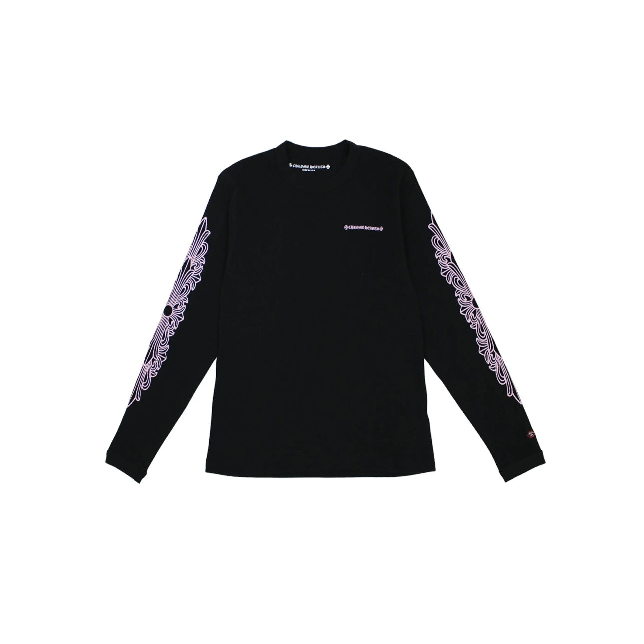 Longsleeve CH Matty Boy Shoulder Logo Thermal Tee Noir et Rose