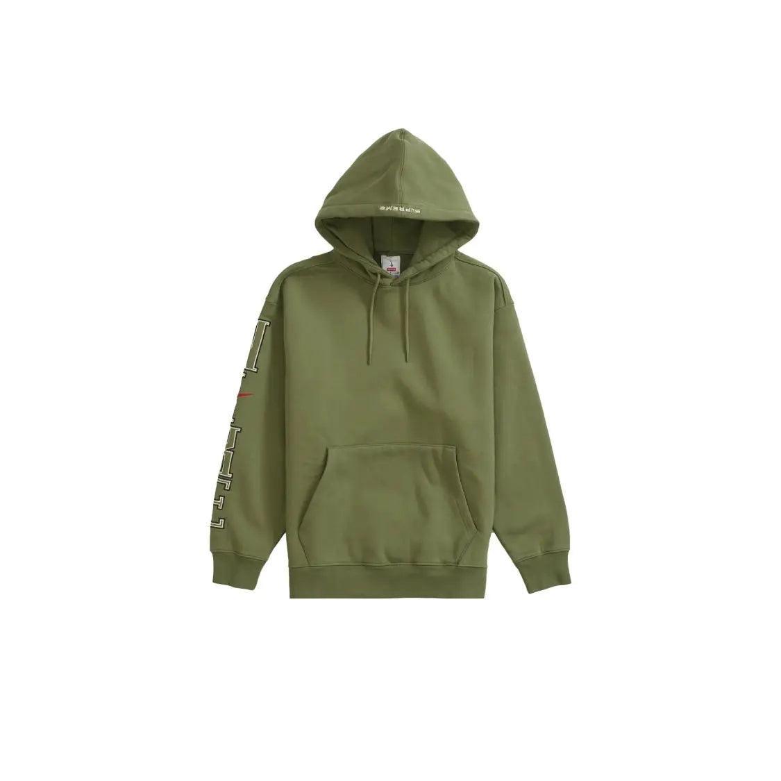 Sweat à Capuche Hooded Shirt coloris vert Olive - REIMÉ