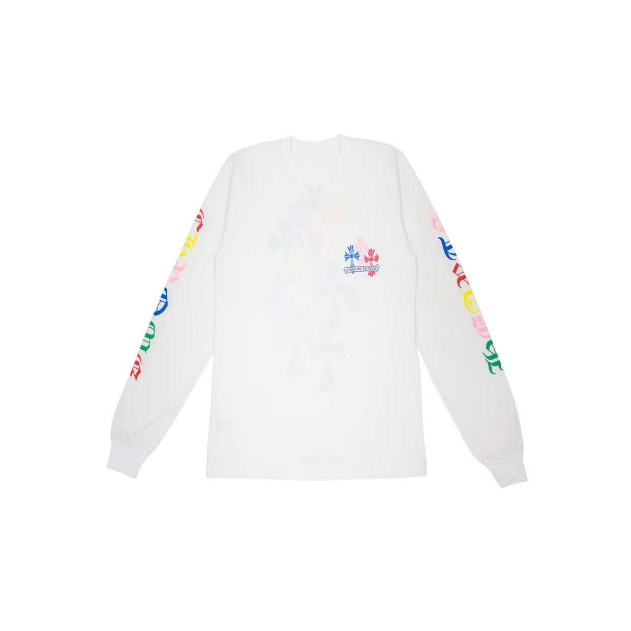 T-shirt manches longues CH Multi Color Cross Cemetery coloris Blanc