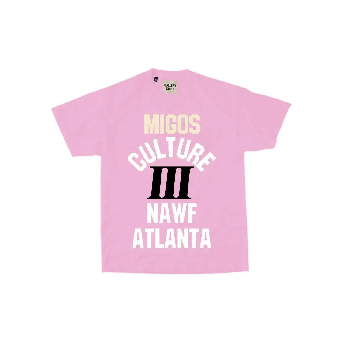 T-shirt Migos For Culture III. x GDept. YRN tee coloris rose - REIMÉ