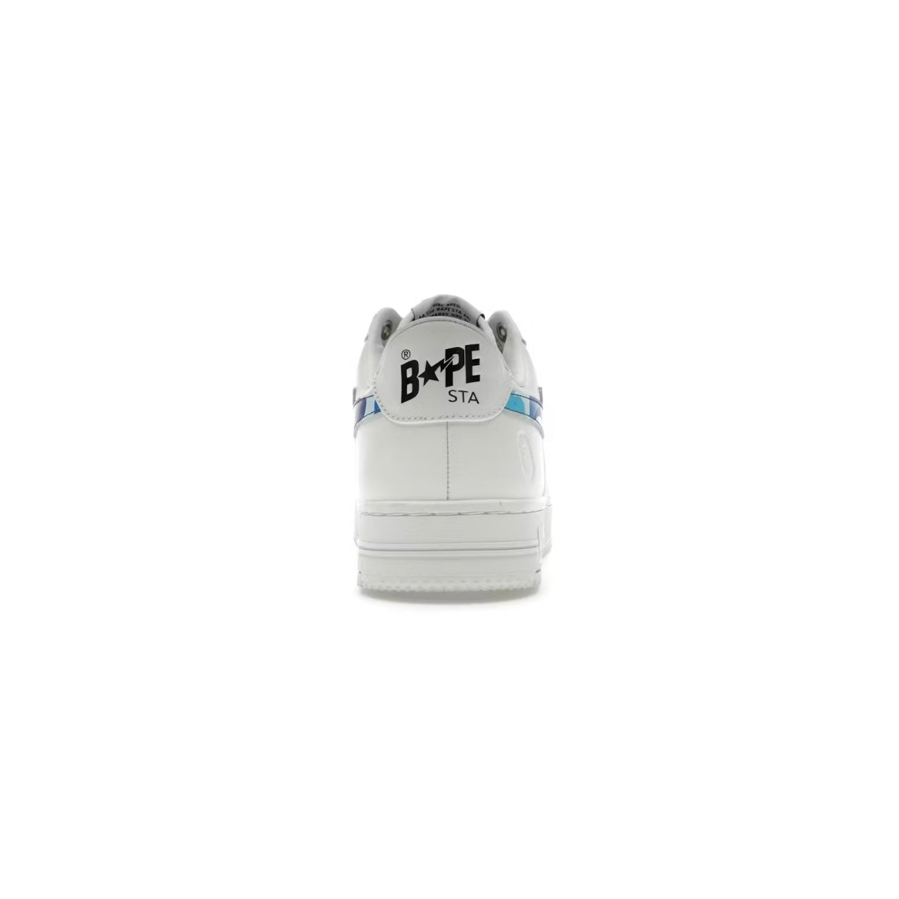 Sneakers Ape Sta Low Camouflage Blanc & Bleu ABC