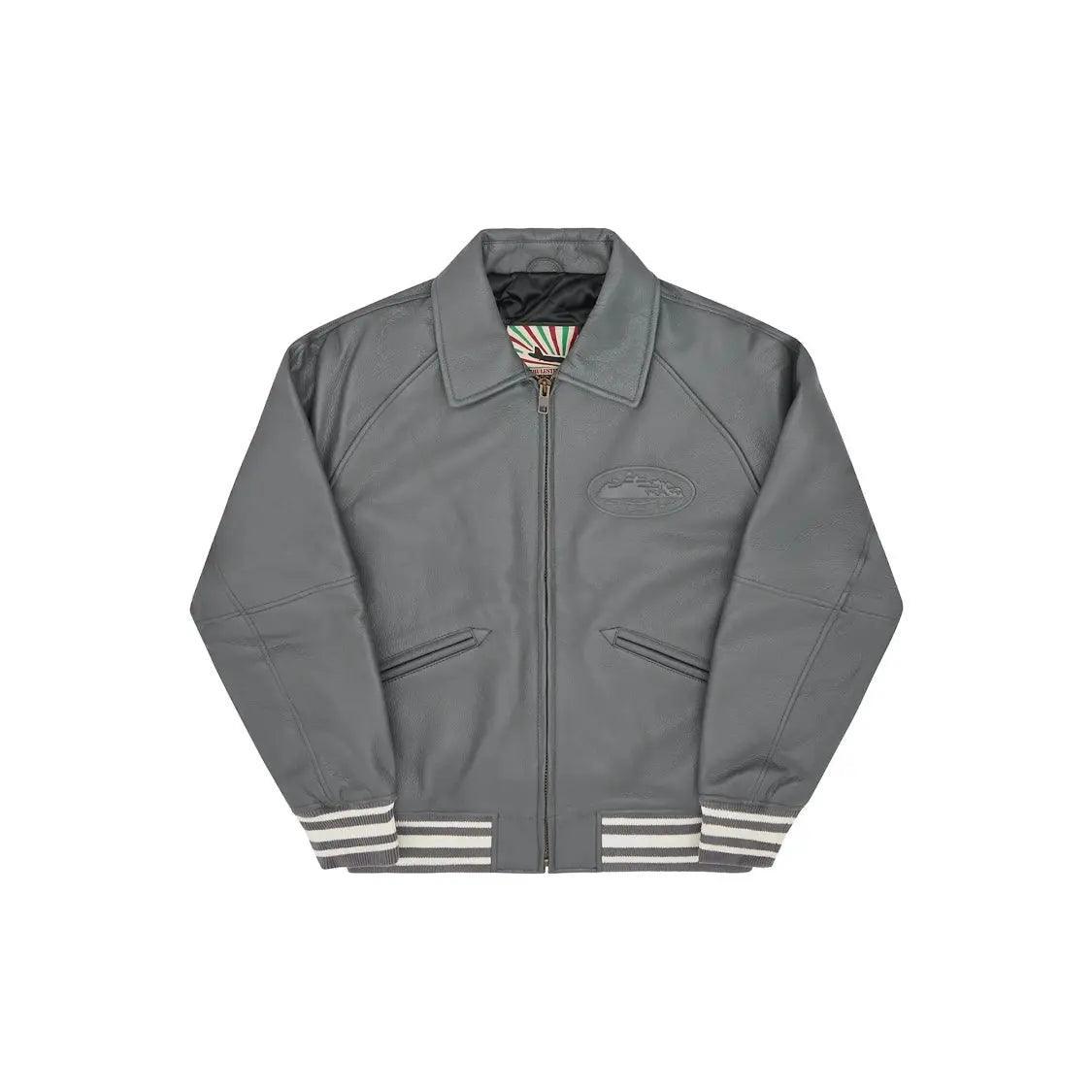 Veste en cuir “Da Skydive” Jacket coloris gris - REIMÉ