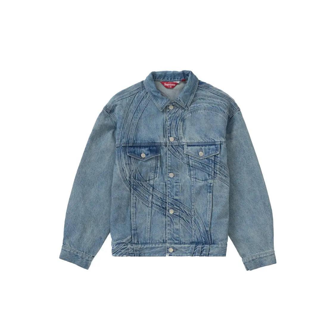 Veste en Denim S Logo Trucker Jacket coloris bleu délavé - REIMÉ