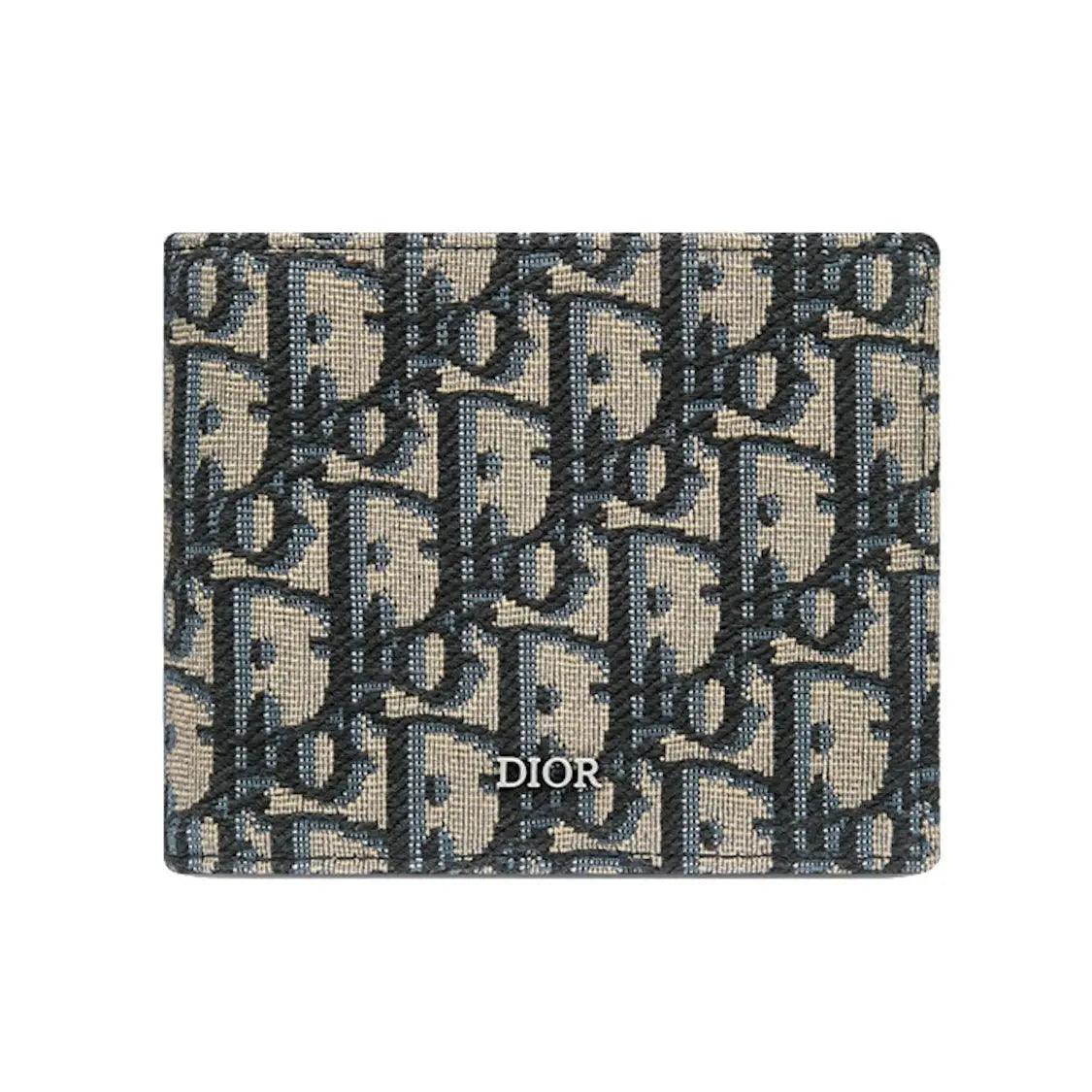 Porte cartes Oblique Jacquard coloris beige/ noir - REIMÉ