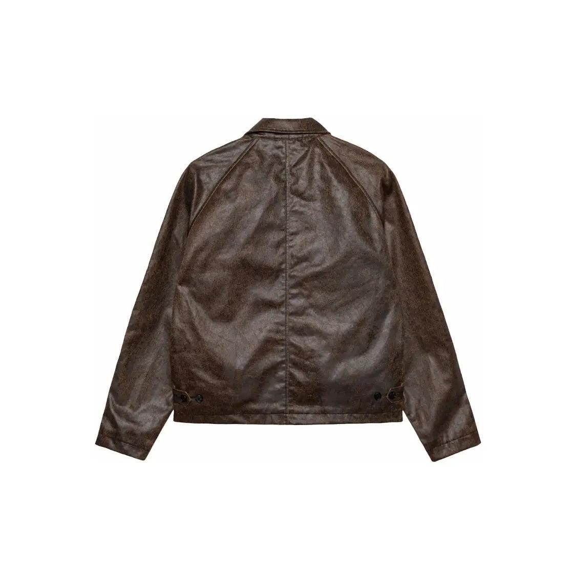 Veste Coated Cotton Club Jacket coloris marron foncé - REIMÉ