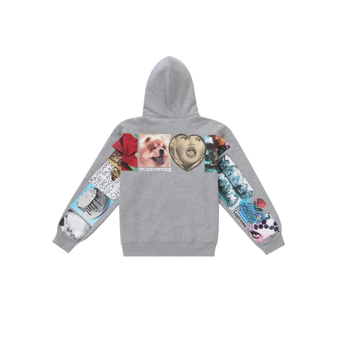 Veste Zip Up Spread Hooded Sweatshirt coloris gris brouillard - REIMÉ