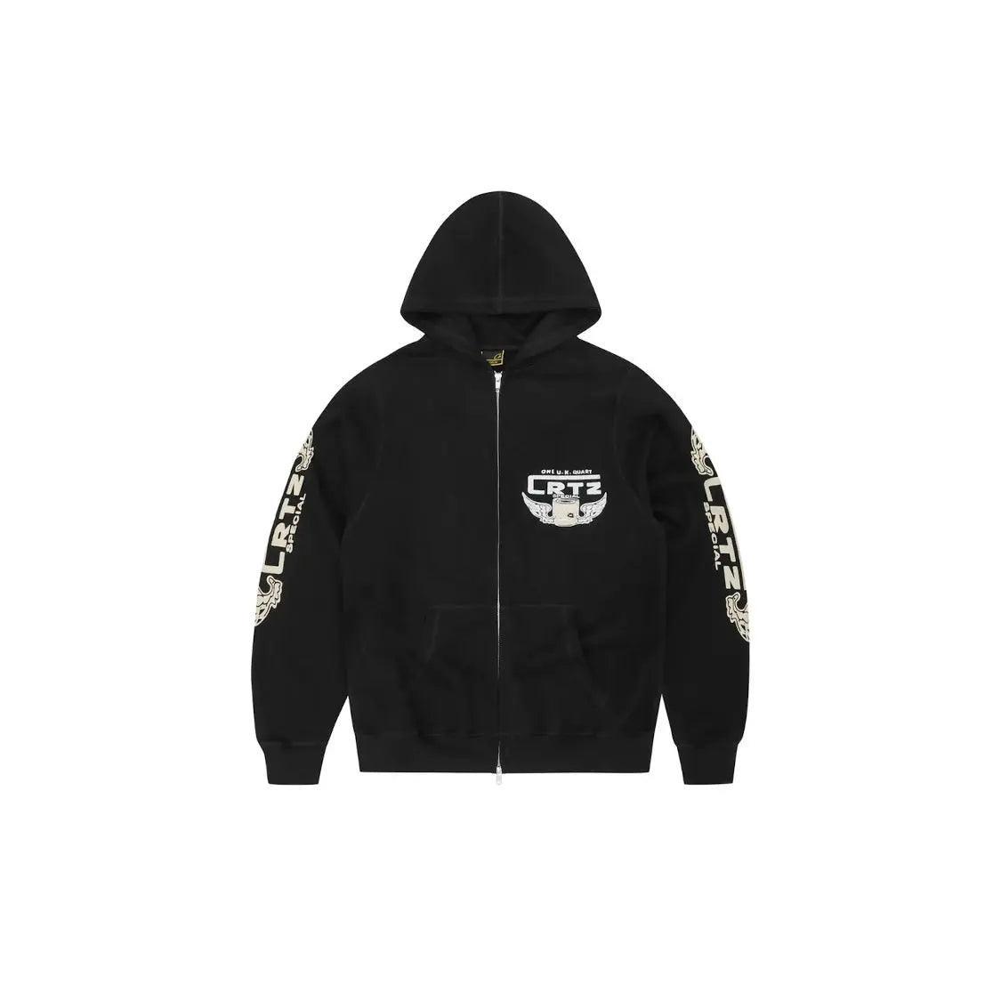 Veste Zipé Gasolina Double Zip Hoodie à Capuche coloris noir - REIMÉ