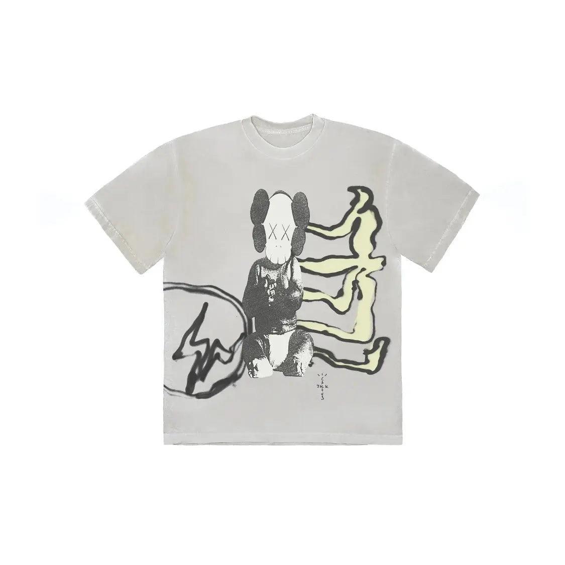 T-shirt coloris jaune vieilli Travis Scott - REIMÉ