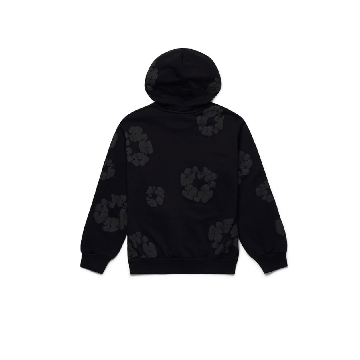 Sweat à Capuche Cotton Wreath Noir - REIMÉ