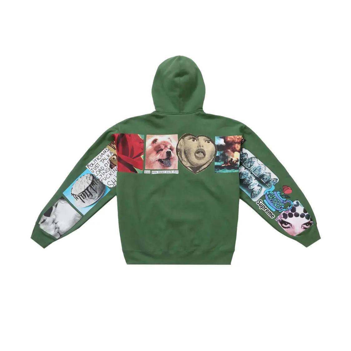 Veste Zipé Spread Hooded Sweatshirt coloris Olive sombre - REIMÉ
