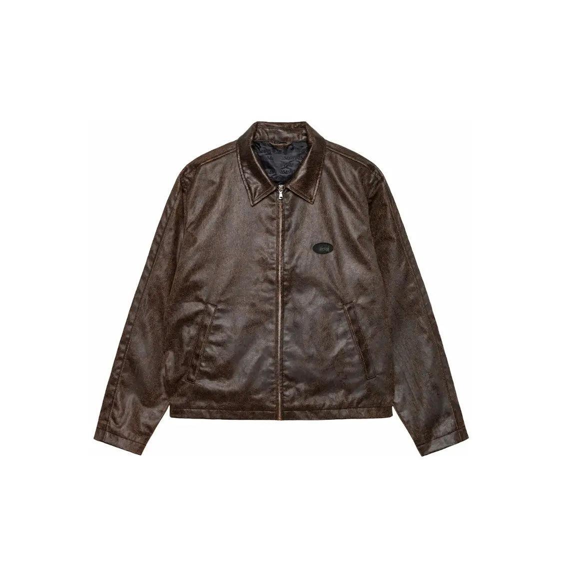 Veste Coated Cotton Club Jacket coloris marron foncé - REIMÉ