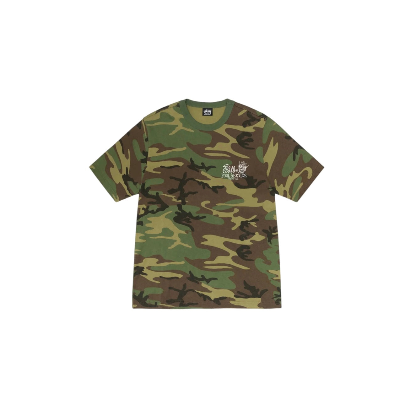 T-shirt Camouflage Pool Service Pigment Dyed Tee
