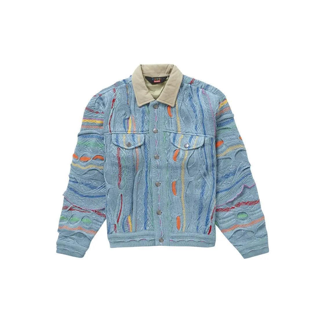 Veste Trucker bleu à motifs (M) - REIMÉ