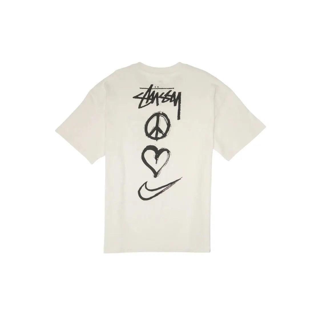 T-shirt Peace,Love Swoosh coloris blanc crème - REIMÉ