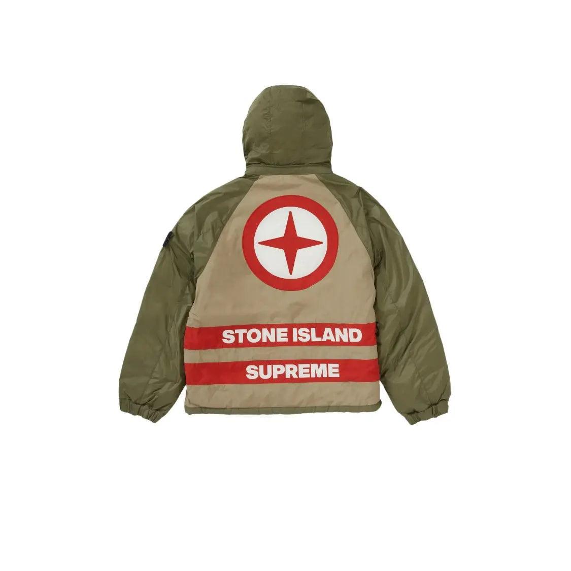Veste Réversible Down Puffer Jacket Olive (L) - REIMÉ