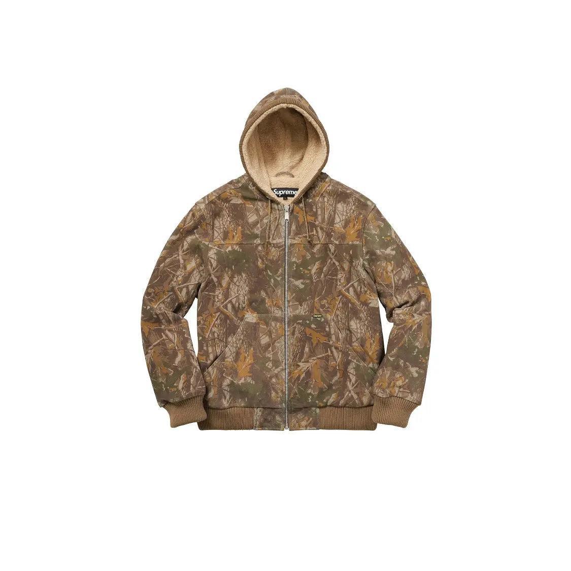 Veste Zipé Hooded Suede Work Jacket coloris arbre Camo - REIMÉ