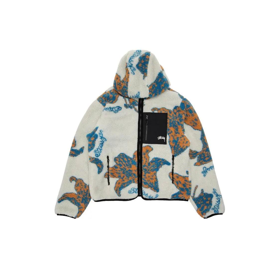 Veste fleuris Hooded Jacket coloris blanc cassé - REIMÉ