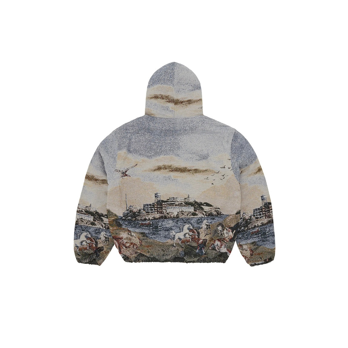 Veste Crtz Alcatraz Narnia Tapisserie Jacket colors Crème et Bleu - REIMÉ
