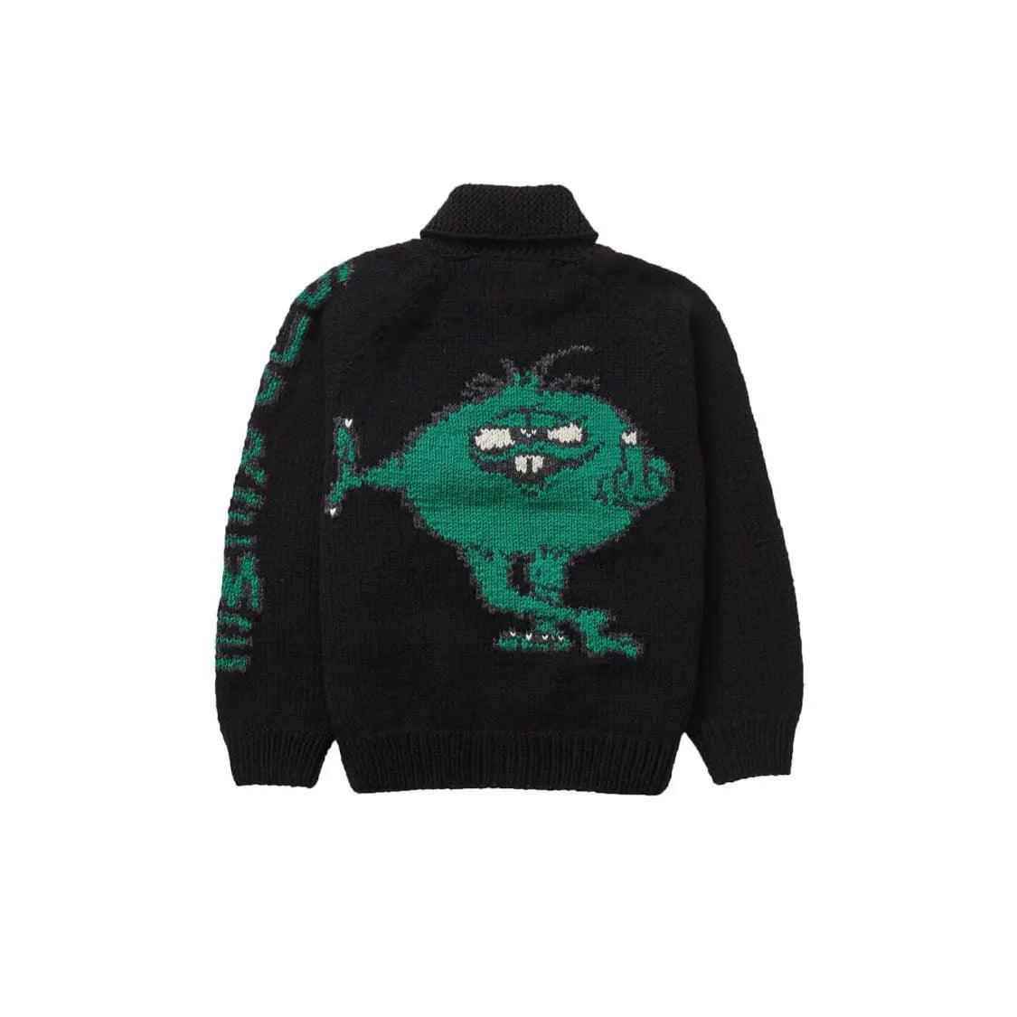 Pull zippé Camacho Cowichan Sweater noir (S) - REIMÉ