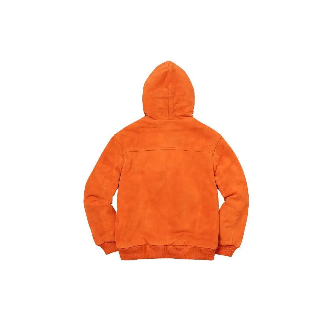 Veste Hooded Suede Work Jacket coloris orange - REIMÉ