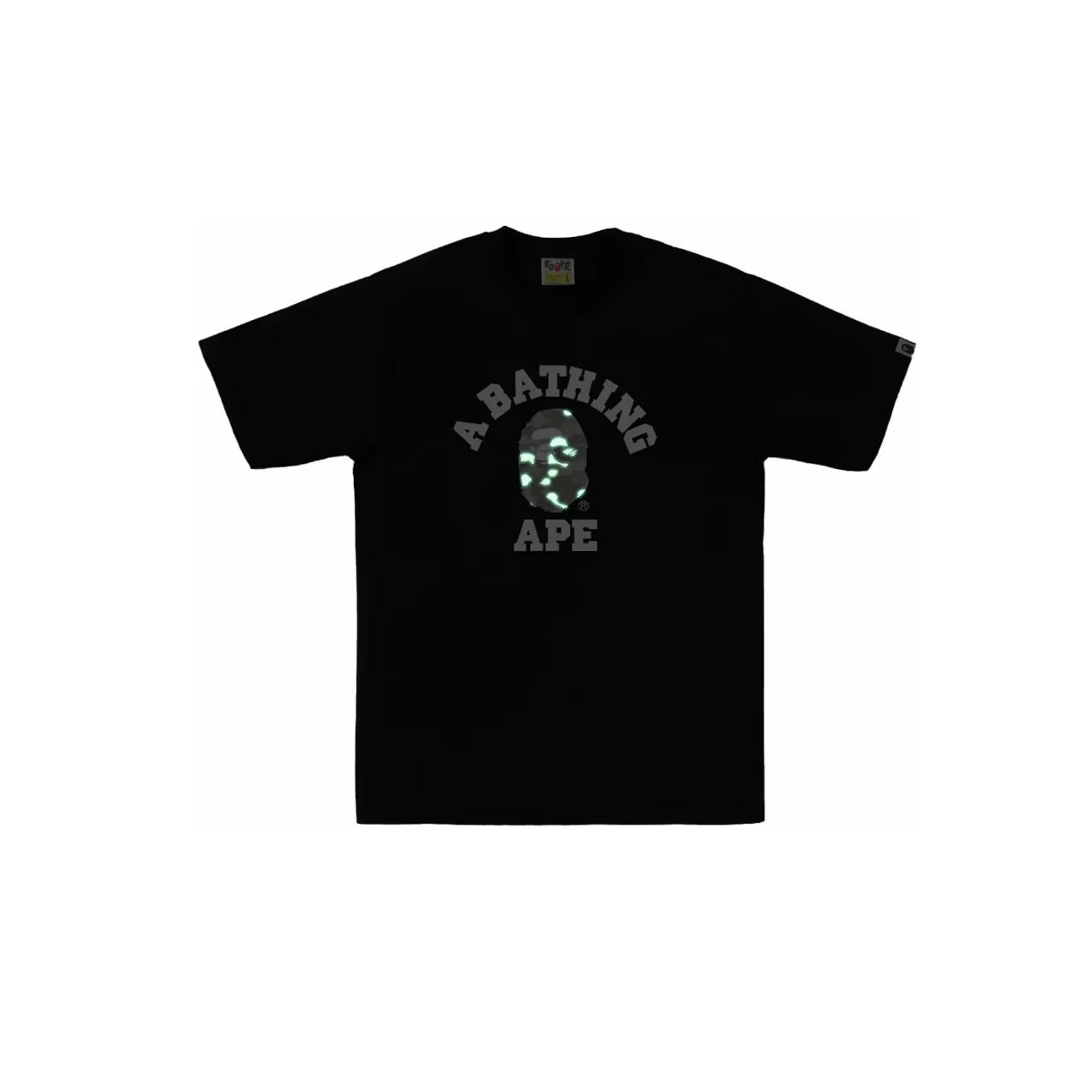 T-shirt Big Ape City Camouflage College Tee coloris Noir & Gris