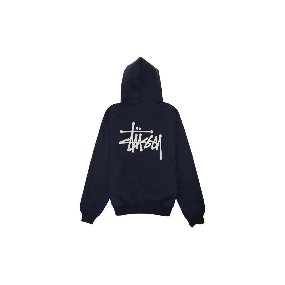 Sweat à Capuche Basic Hoodie coloris bleu marine blanc - REIMÉ