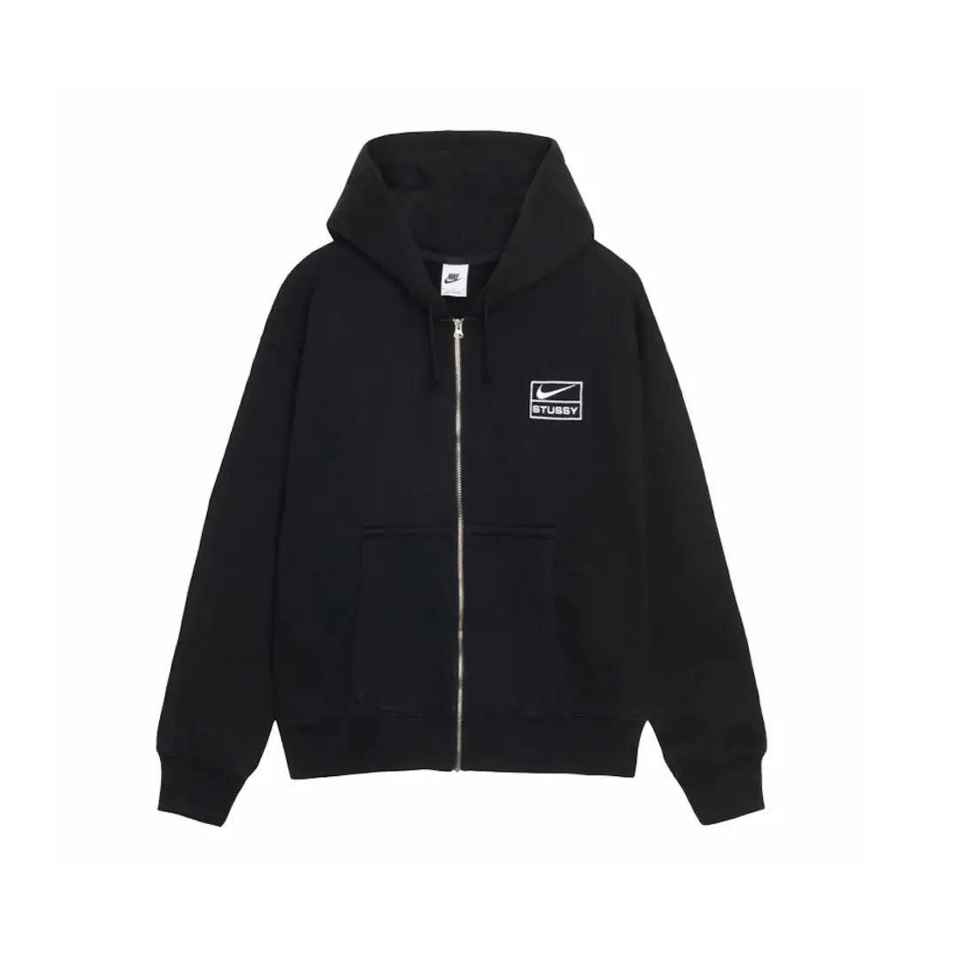 Sweat à capuche zippé Washed Fleece Hoodie noir (S/M) - REIMÉ