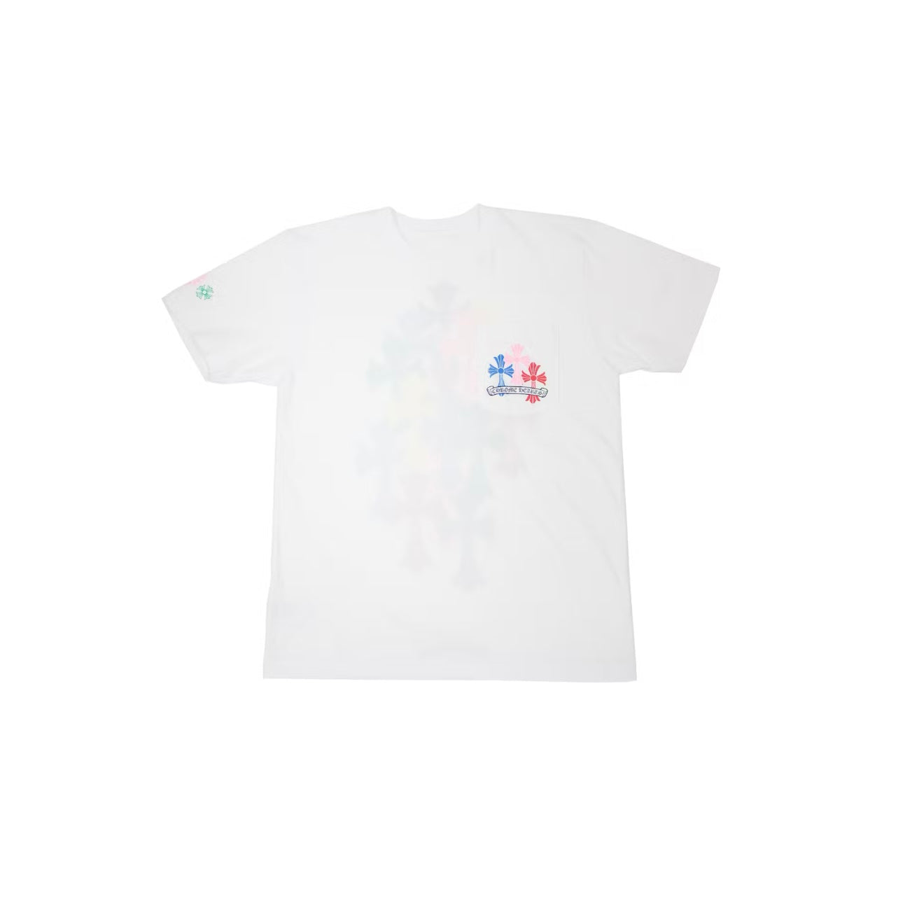 T-shirt Multicolor Cross Cemetery CH coloris Blanc