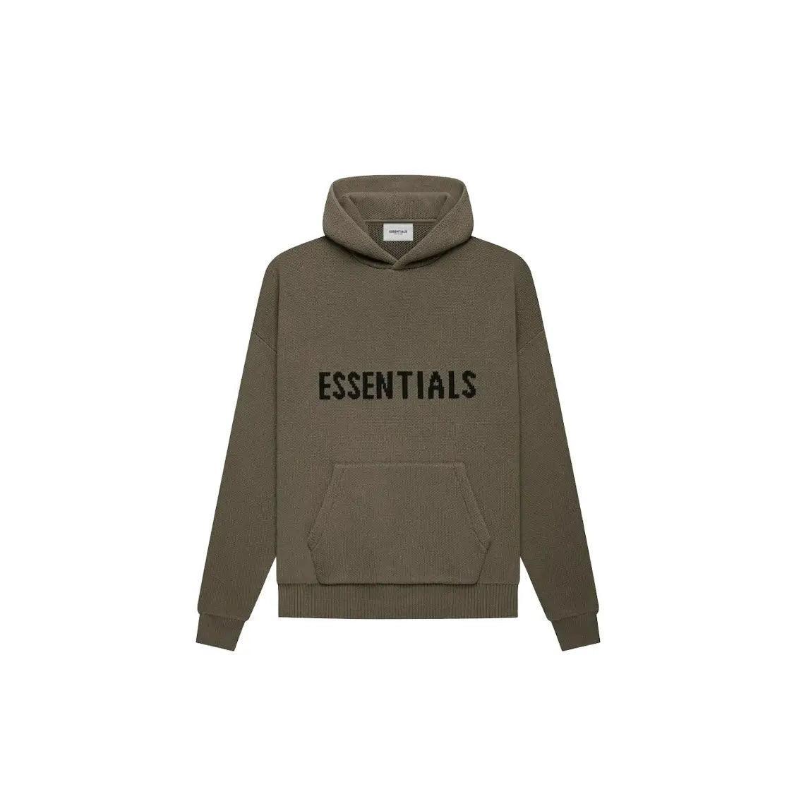 Sweat à capuche en maille brun moisson (S) - REIMÉ
