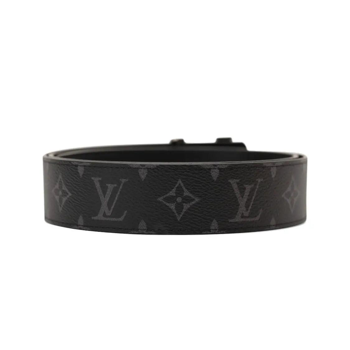Ceinture initiales LV monogramme éclipse noir et gris - REIMÉ