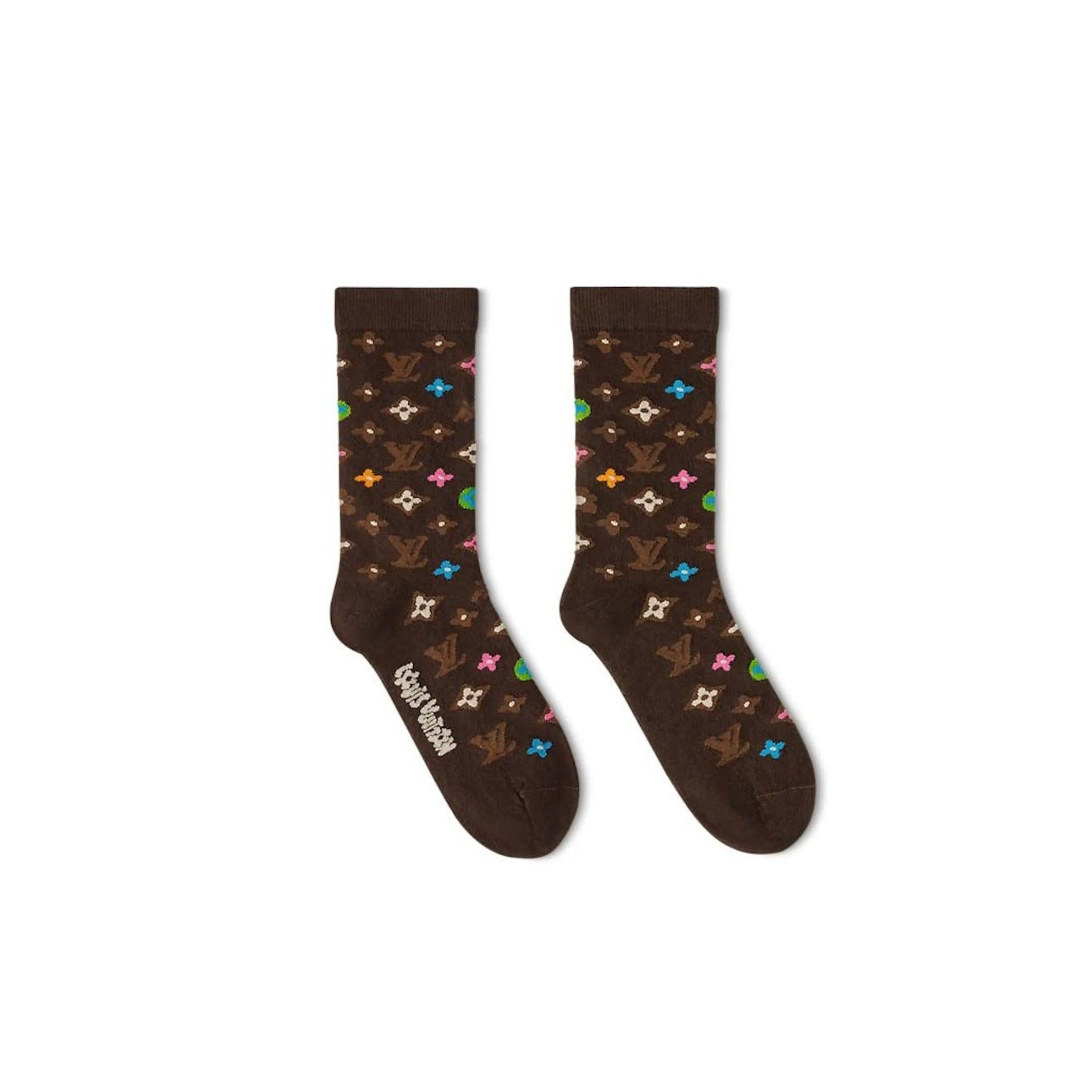 Chaussettes Monogramme  Tyler, The Creator coloris Chocolat