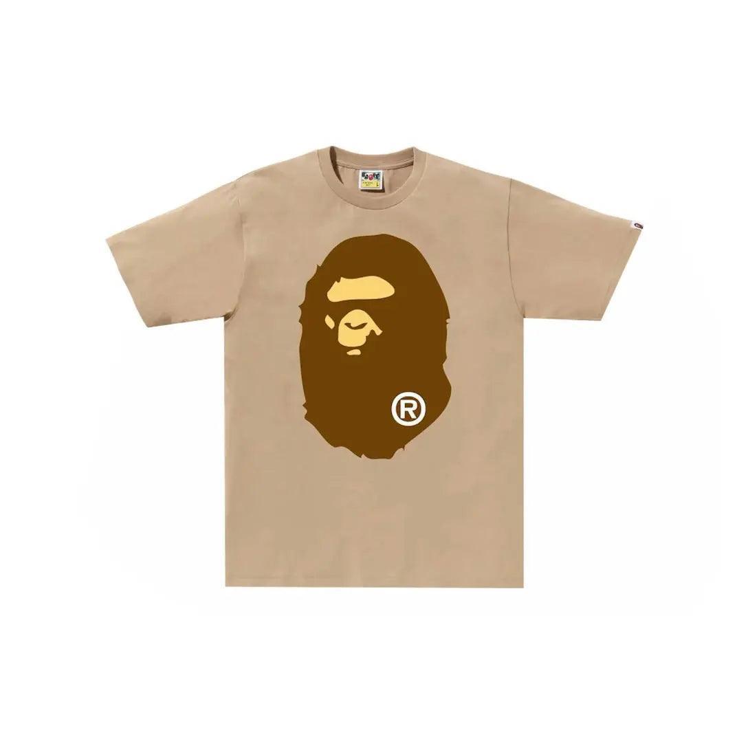 T-shirt beige grand logo tête de singe (S) - REIMÉ