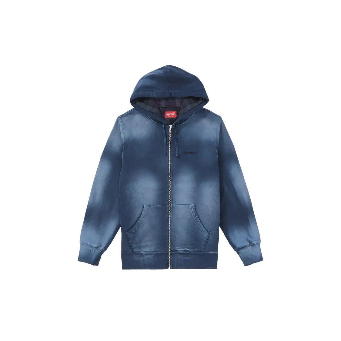 Veste Bleached Zip Up Sweatshirt coloris navy - REIMÉ