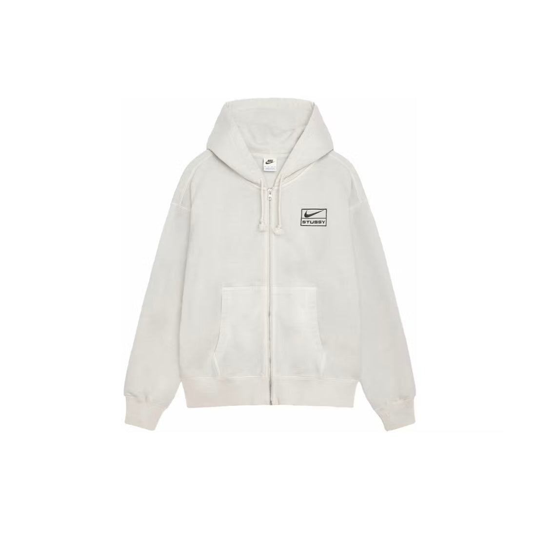 Veste Zippé en polaire SS24 Hoodie coloris Light Bone