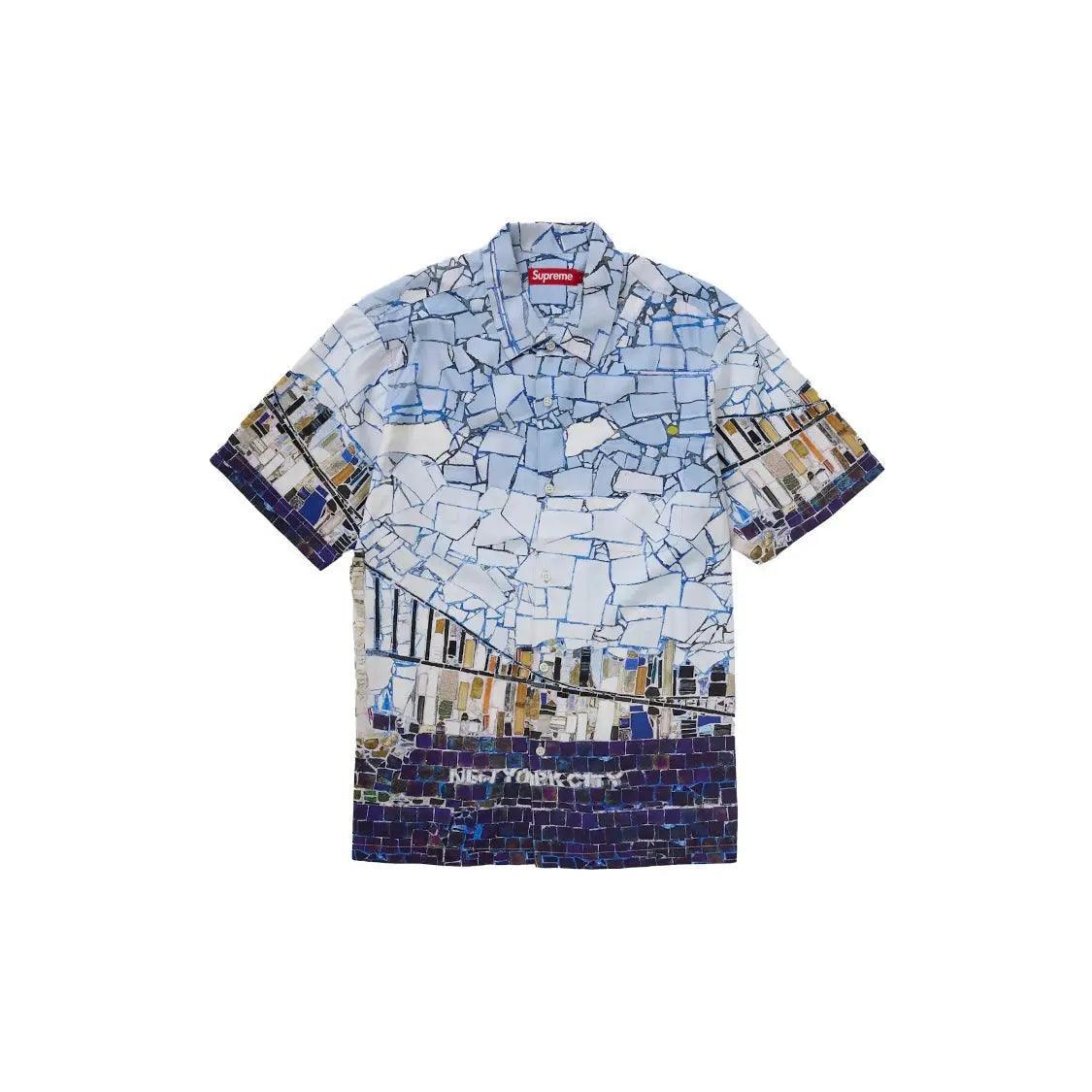 Chemise à motifs Mosaïque New-York City coloris multicolore - REIMÉ