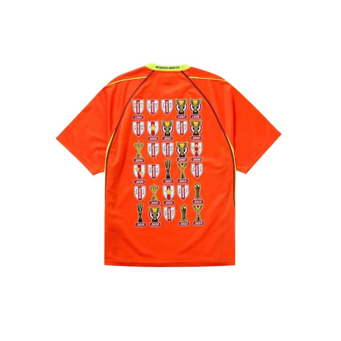 Maillot de Football Tropical Jacquard coloris Orange - REIMÉ