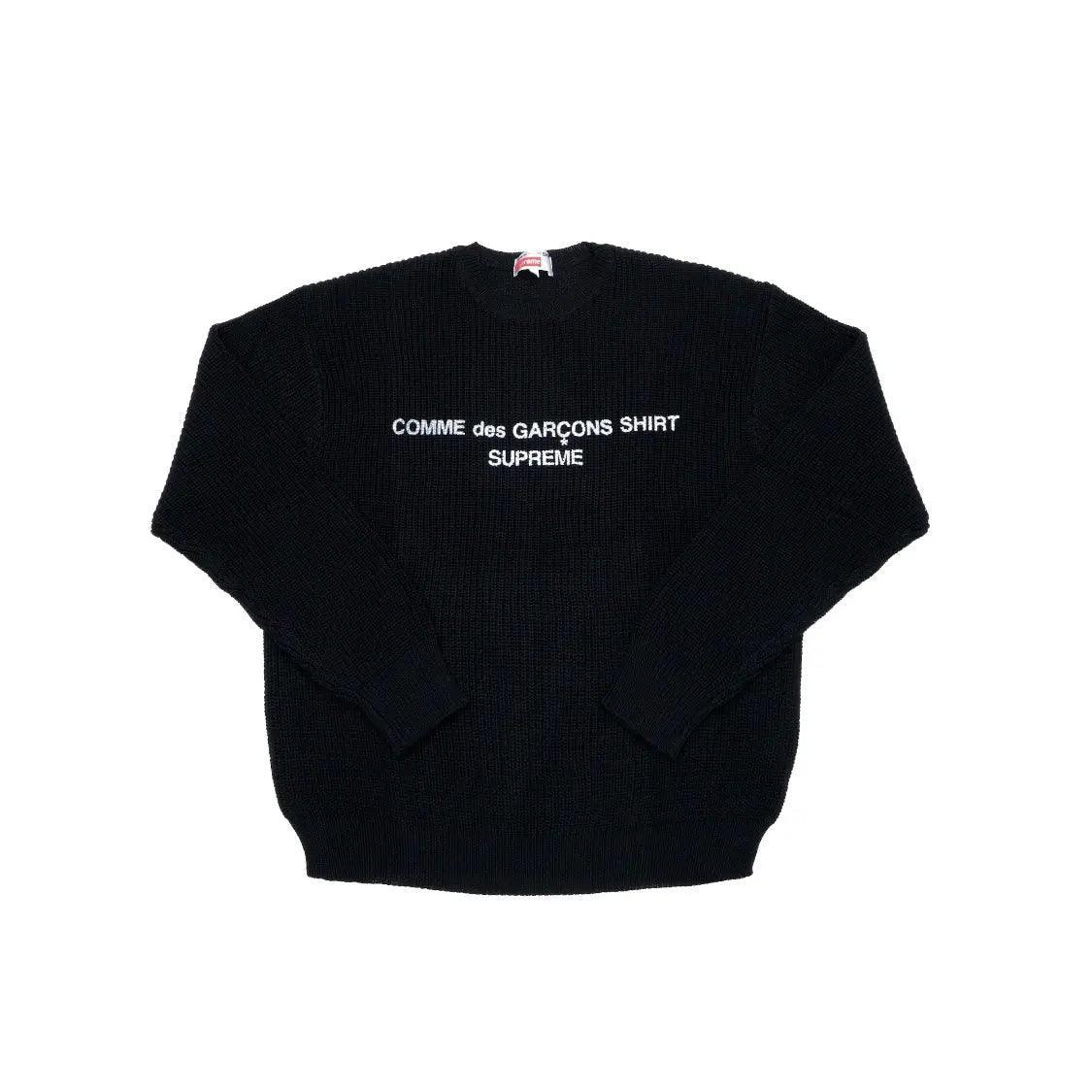 Pull CDG shirt en Maille Sweater Noir - REIMÉ