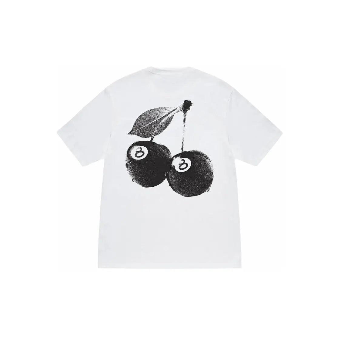 T-shirt en coton Cherries coloris noir et blanc - REIMÉ
